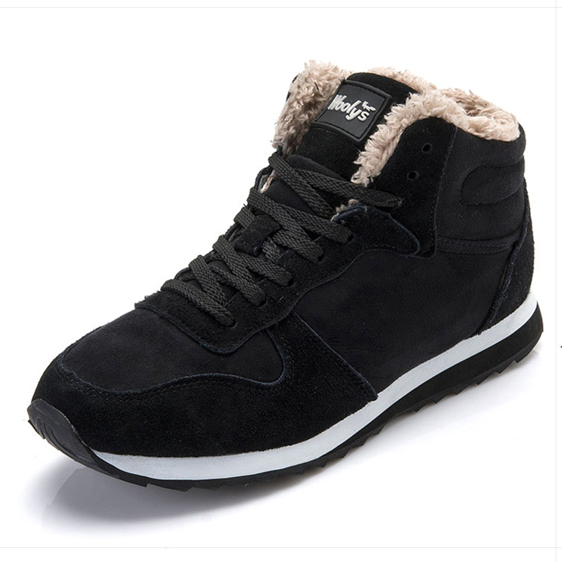 2023 Men's Fashion Snow Couple Plus Size Sports Ankles Winter Boots Black Blue Shoes