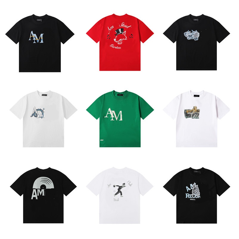 Designer Men's T-Shirts Harajuku Hip Hop T-shirt for Men and Women New Hot Print Graphic Pure Cotton T-shirt Casual Fashion Short Sleeves