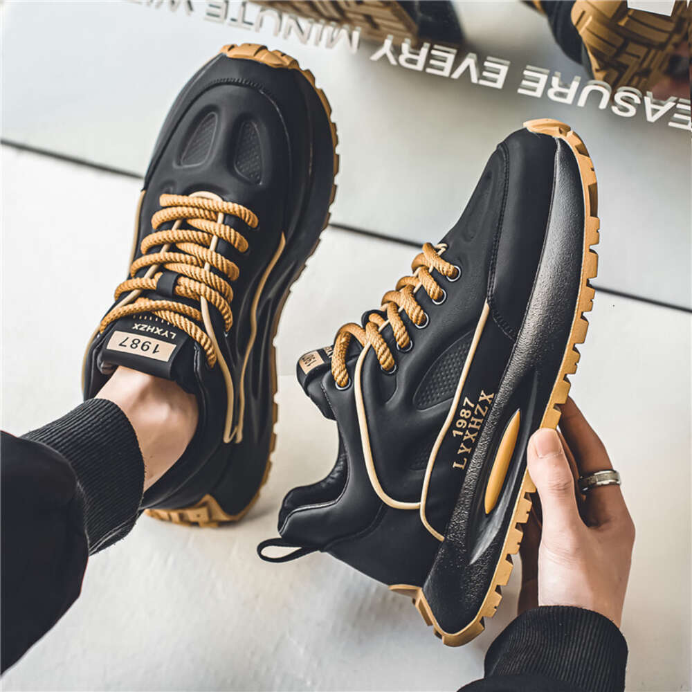 Ddmysports New Forrest Gump Men S Shoes Tiktok In Winter Class Sports Thick Soles High Profile Shoes For Men OUTDOOR