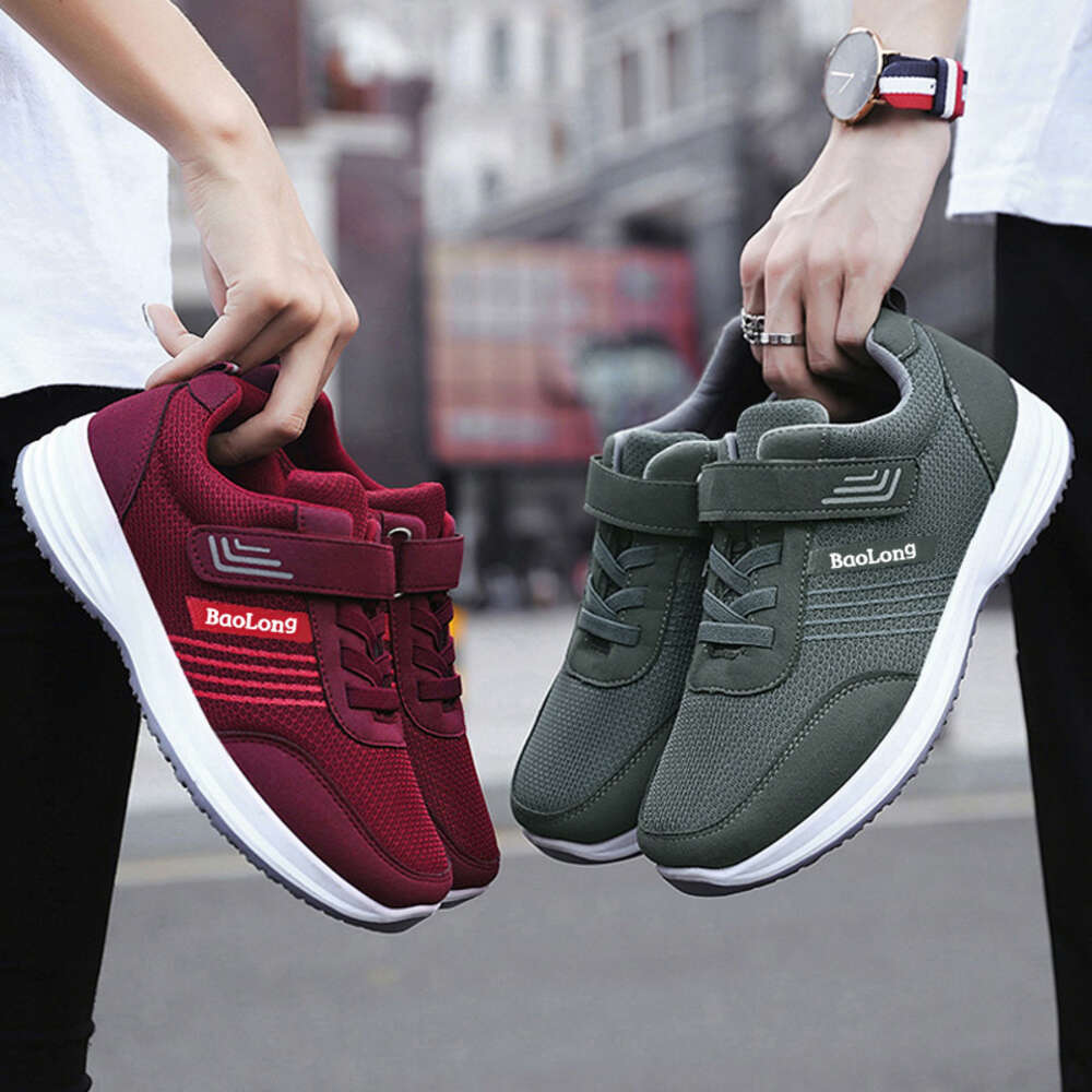 Ddmysports Spring Walking Comfortable Soft Soled Sports Mom Middle Aged And Men S Couple Elderly Shoes Travel OUTDOOR