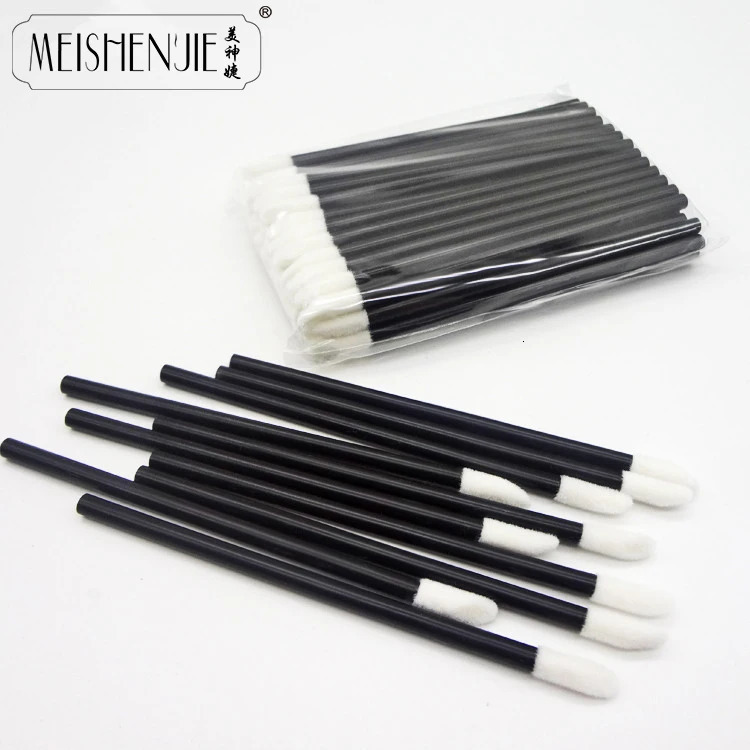 50 Pcs Disposable Lip Brush Eyelash Makeups Brushes Lash Extension Mascara Applicator Lipstick Wands Set Cosmetic Make up Tools 240625