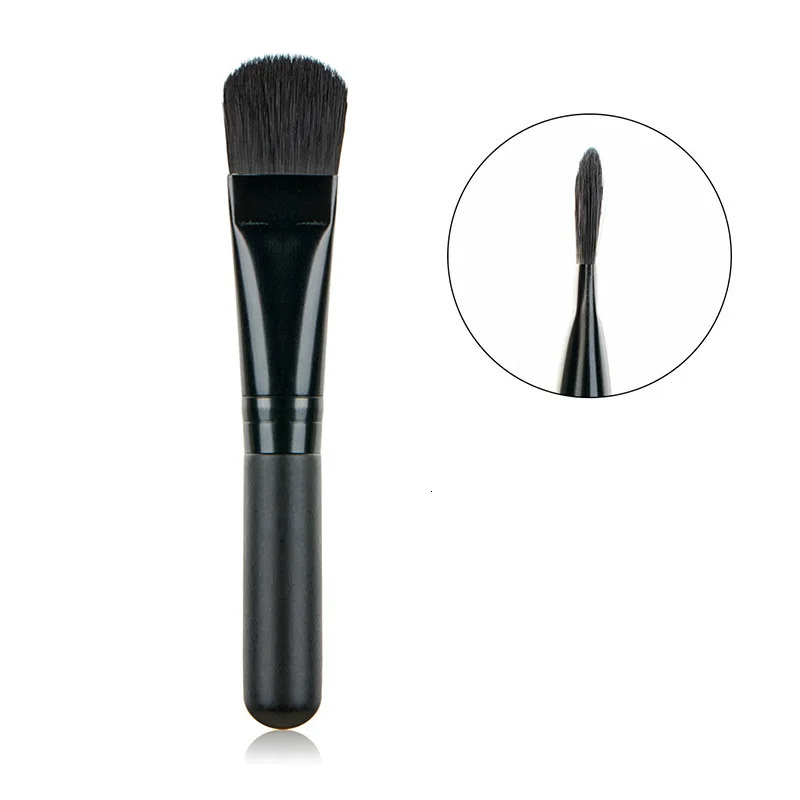 Face Mask Brush Flat Soft Hair Cleansing Skin Care Blender Foundation Applicator Concealer Brush Beauty Makeup Tool 240620