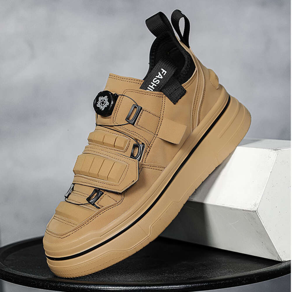 Ddmysports Instagram Strap Trendy Thick Sole Board Casual Versatile Elastic Bands For Men S Fashion Elevated Shoes OUTDOOR