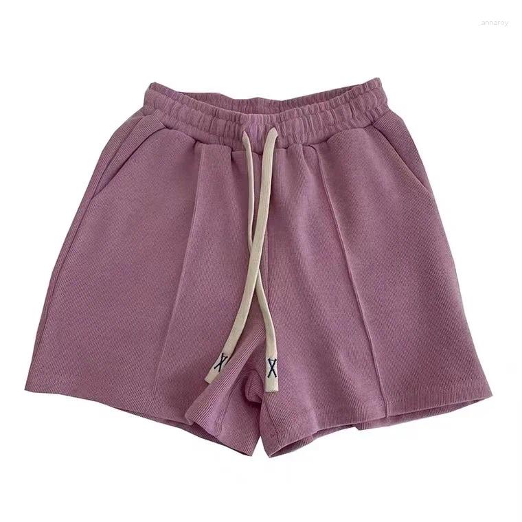 Womens Shorts Summer Thin Style Sweatshorts Women Gym Fitness Running Loose Casual Wide Leg High Waist A-word Sports Pants