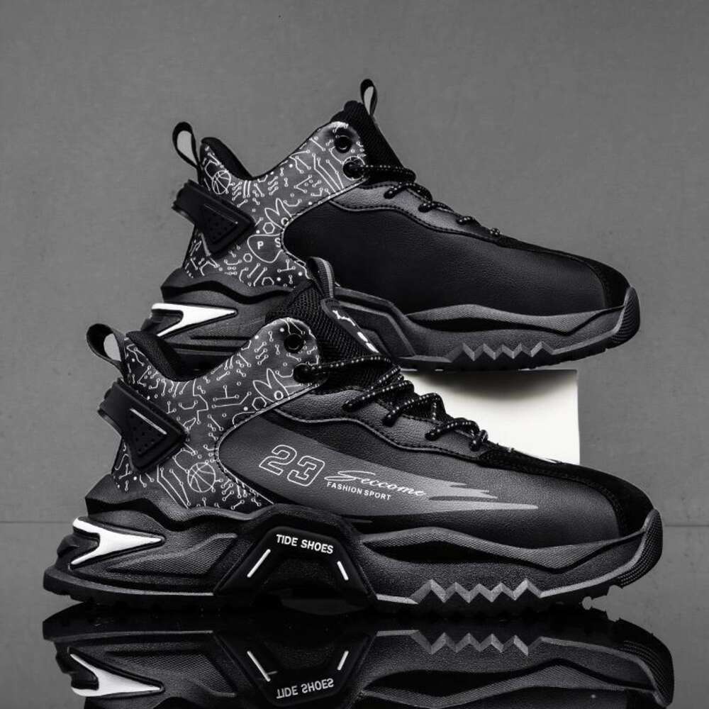 Ddmyoutdoor New Casual Little Men S Trendy Instagram Couple Sports White Breathable Dad Elevated Shoes