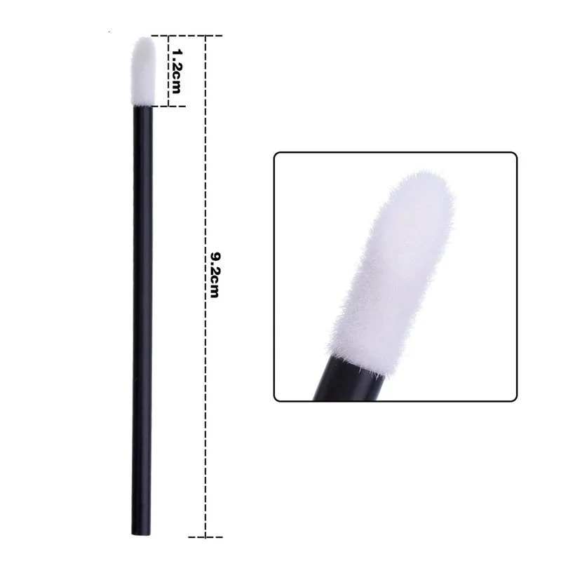 50 Pcs Disposable Lip Brush Eyelash Makeups Brushes Lash Extension Mascara Applicator Lipstick Wands Set Cosmetic Make up Tools 240625