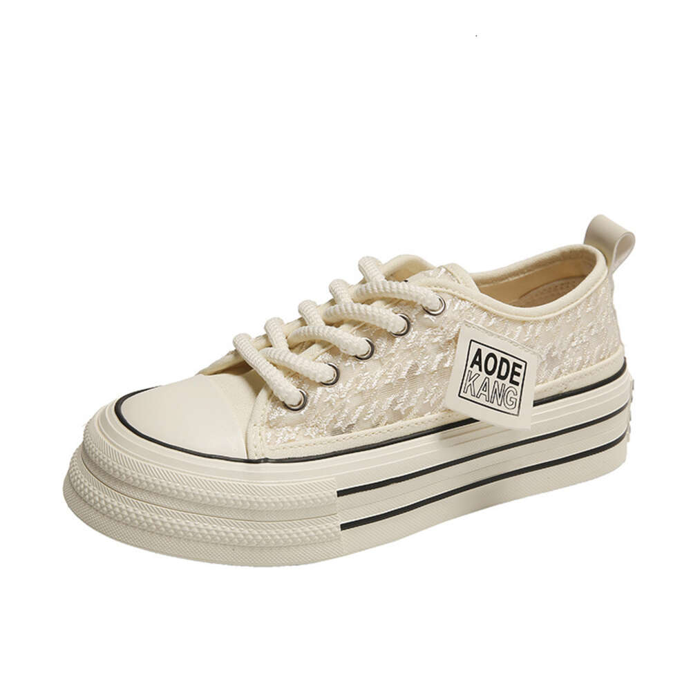 Ddmyoutdoor Canvas Women S Summer New Student Korean Edition Instagram Versatile Thick Sole Transparent Mesh Casual Shoes