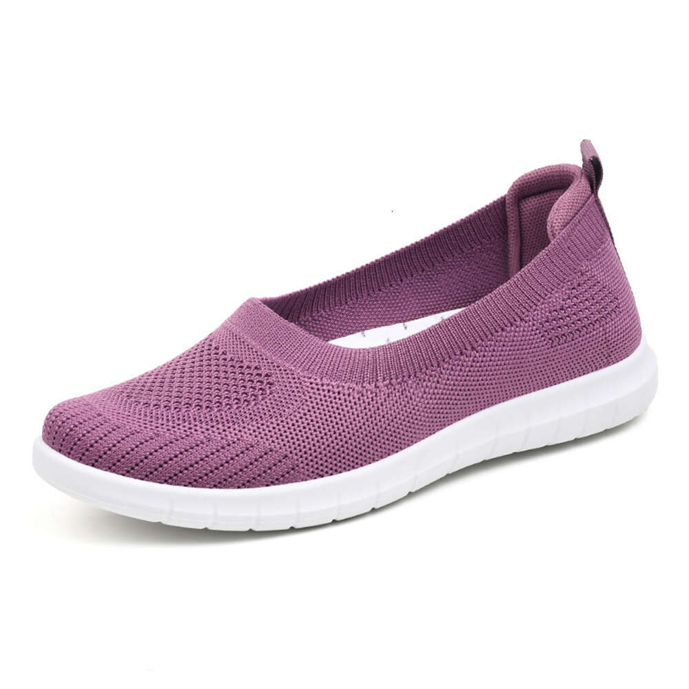 Ddmyoutdoor Mom S New Women S Casual Flat Single Shoes One Step Breathable Soft Sole Old Beijing Cloth Shoes For Women