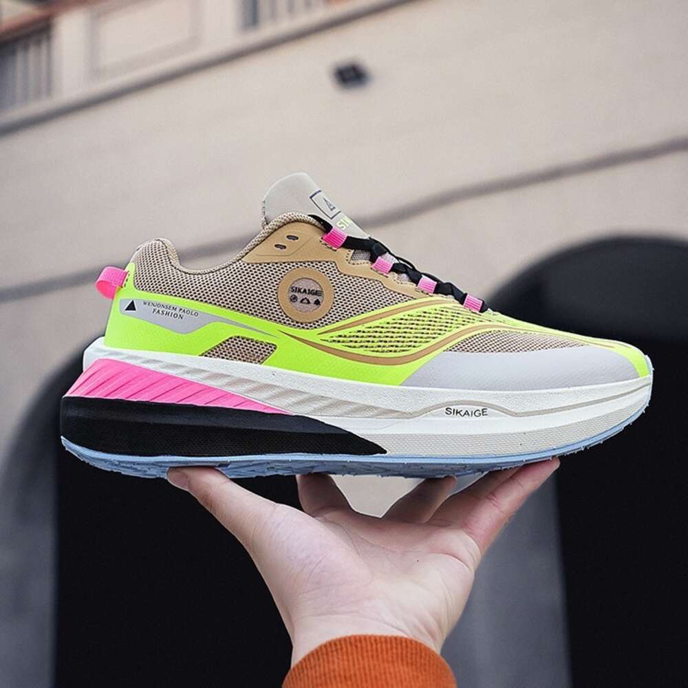 Ddmysports Sports New Cushioning Rebound Lightweight Running Mesh Breathable Couple Fashion Gradient Trendy Men S Shoes OUTDOOR