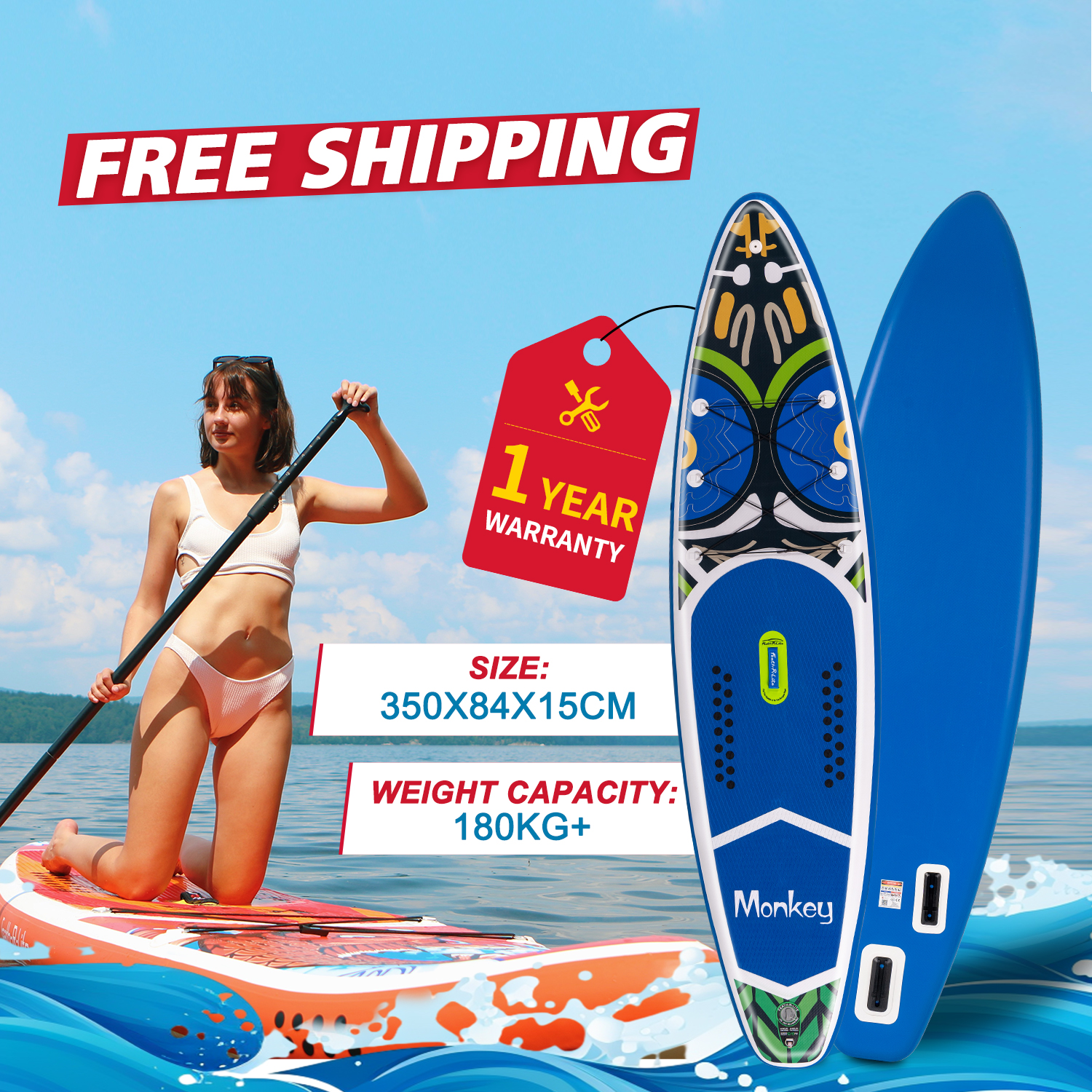FEATH-R-LITE Surfboard Free Shipping inflatable stand up paddle board sup supboard paddleboard padel water sport ISUP with Pump Backpack Waterproof Ba
