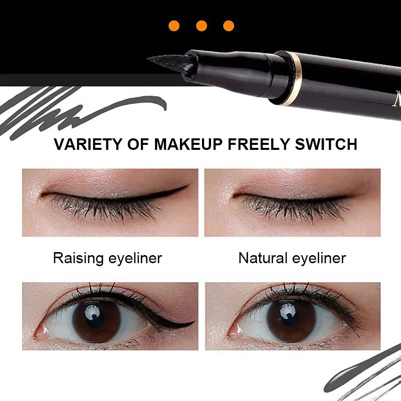 Black Liquid Eyeliner Waterproof Long Lasting Eye Liner Pencil Quick Drying Not Bloom Natural Eyeliner Liquid Pen Cosmetic Tools 240620