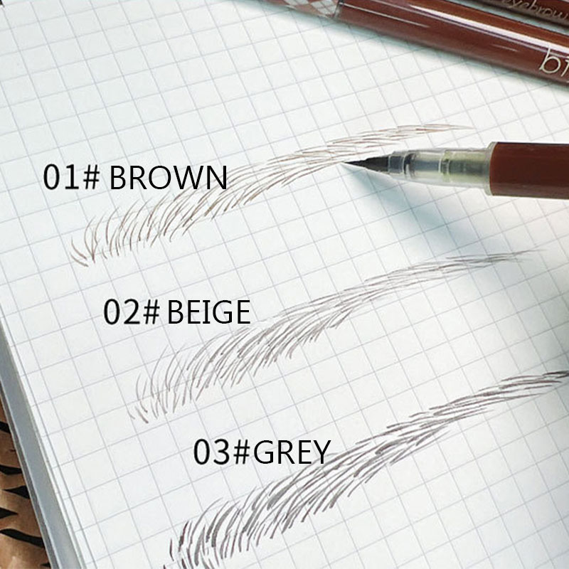 New 0.01mm Ultra Fine Eyebrows Pen Professional Waterproof Sweat-proof Liquid Eye Brow Pencil Long Lasting Makeup Microblading