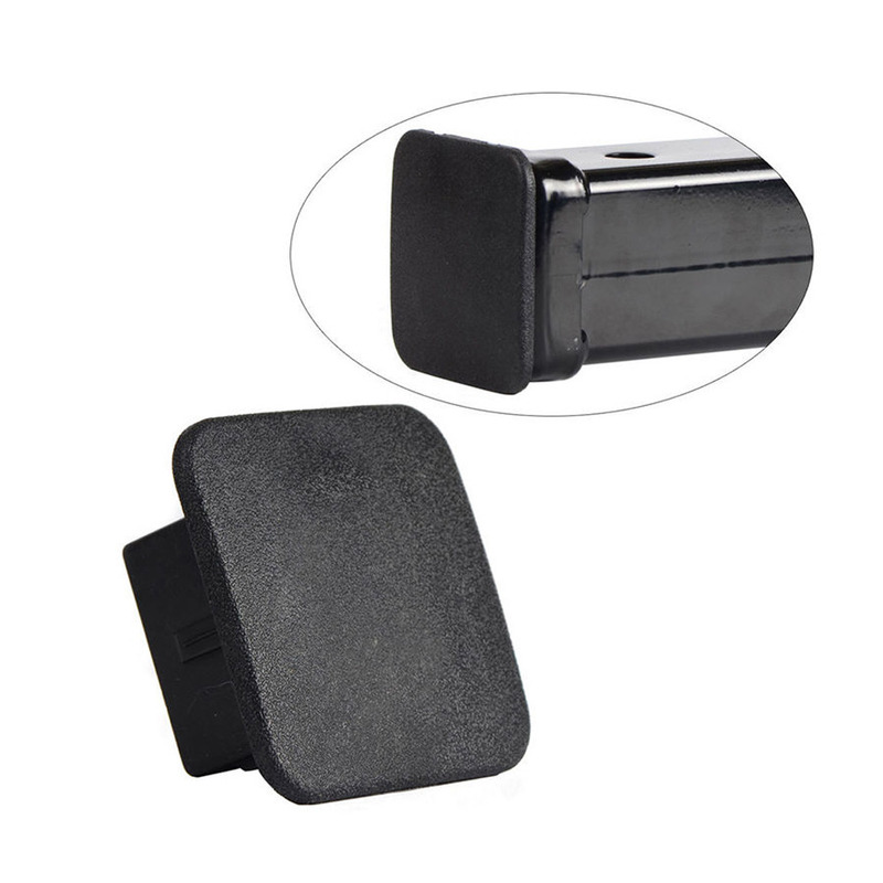 32 X 32mm Car SUV Tow Hook Cover Auto Trailer Hitch Receiver Cover Plug Caps Rubber Towing Bars Cap Black 1-1/4" Car Accessories