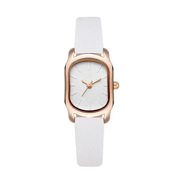 Ladies Watch Korean Square Watch Female Strap Small Student Net Red Simple Temperament Belt Quartz Watch Small GreenWatch