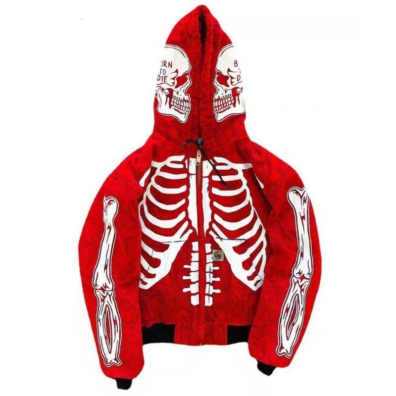 European and American Letter Embroidery Oversized Hoodie Women Y2K High Street Couple Coat Retro Loose Zipper Sweatshirt Men