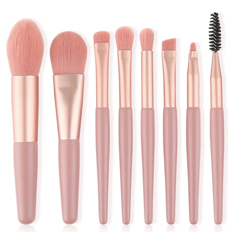 8Pcs Makeup Brush Set Makeup Concealer Brush Blush Loose Powder Brush Eye Shadow Highlighter Foundation Brush Beauty Tools 240620