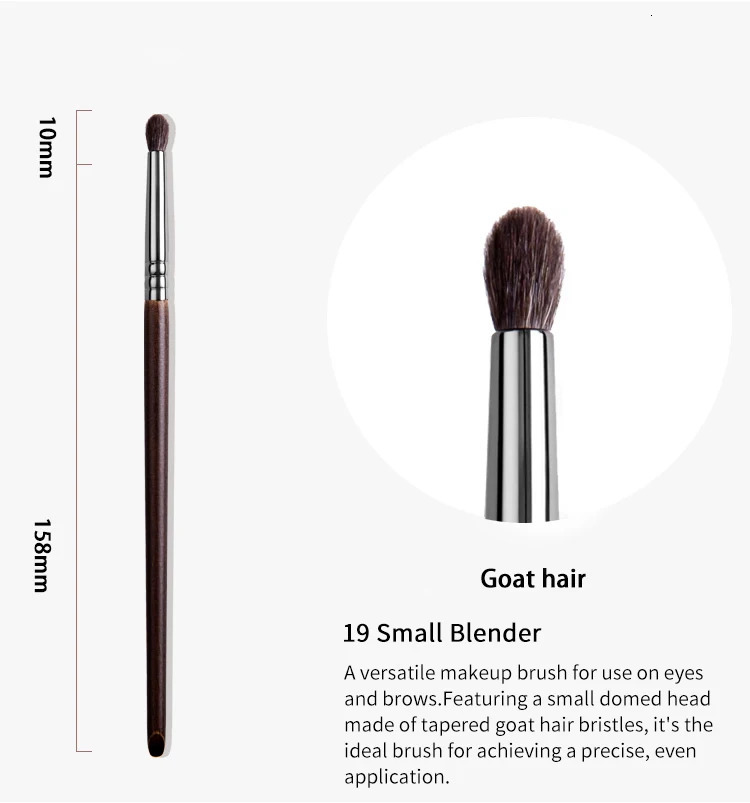 OVW Goat Hair Small Precision Pointed Shader Brush Natural Pencil Crease 1pcs Detail Make Up Brushes Tools kist dlya teney 240620