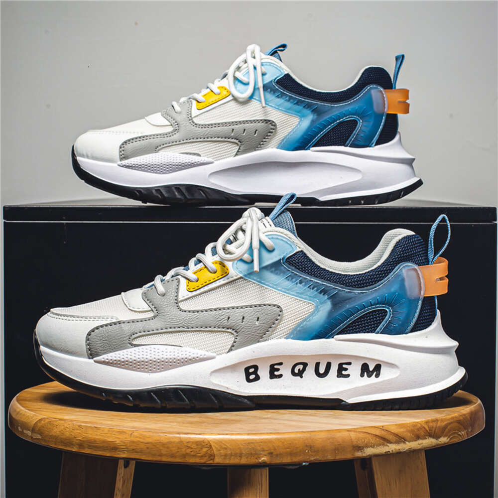 Ddmysports Men S In All Seasons New Breathable Mesh Increased Climax Korean Version Of Fashionable Student Casual Dad Shoes For Men OUTDOOR