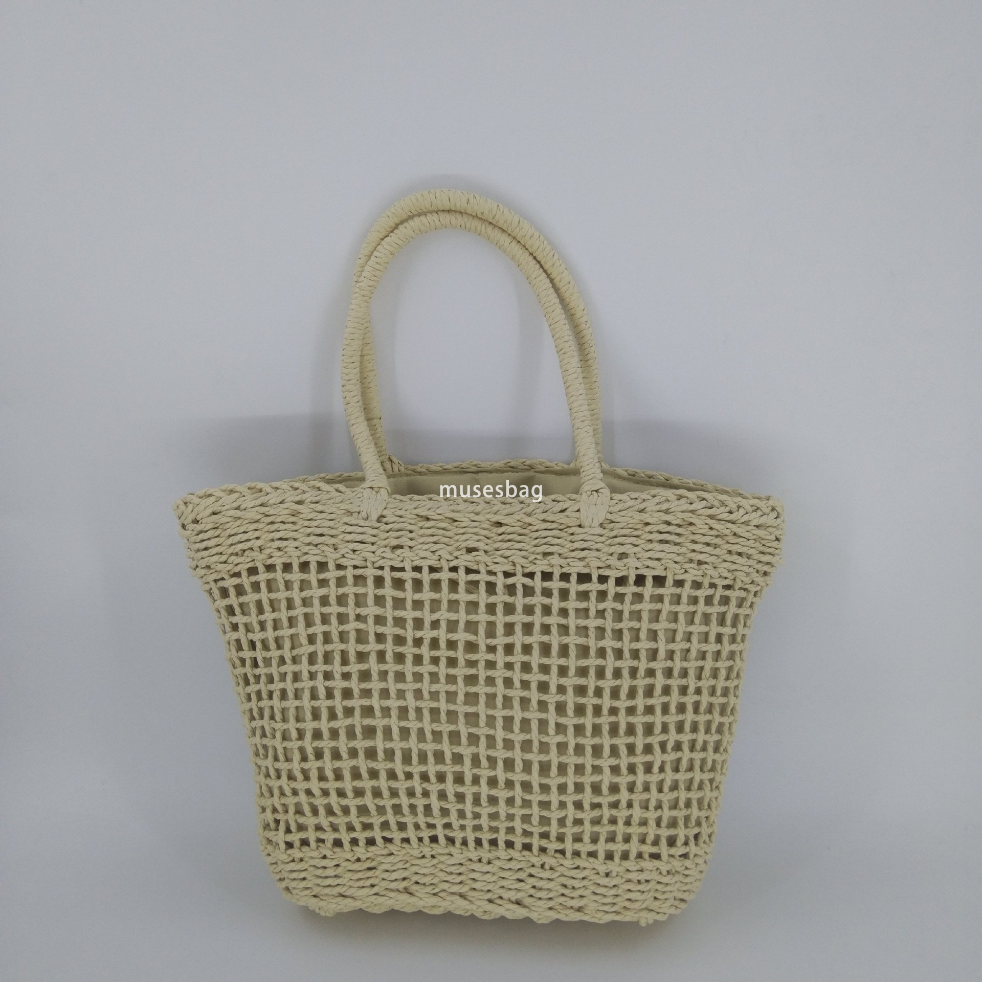 Designer Women's High Quality Retro Practical Handbag Countryside Style Shopping Bag Beach Trend Japanese and Korean Hollowed Large Capacity Wove