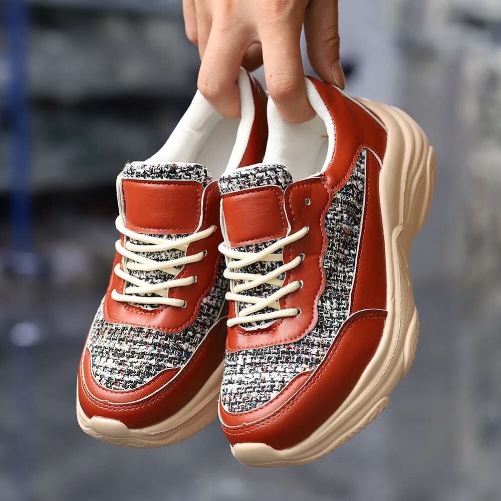 Oversized Thick Sole Mesh Casual Sports Autumn New Breathable Little White Shoes ddmythur