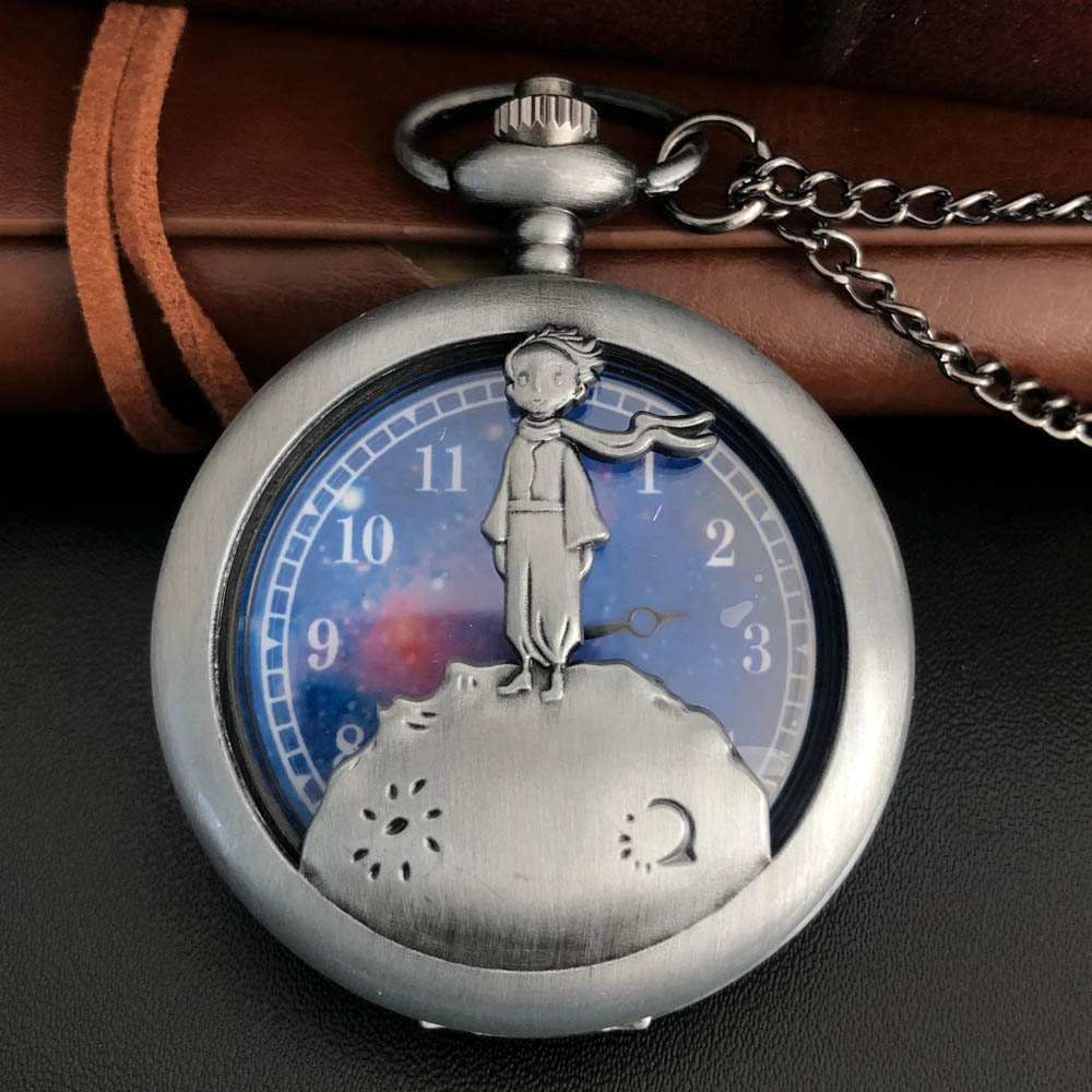 New Arrival Famous Story Vintage Hollow Color Dial Quartz Pocket Watch Necklace Pendant Gifts For Women Or Man with Fob Chain