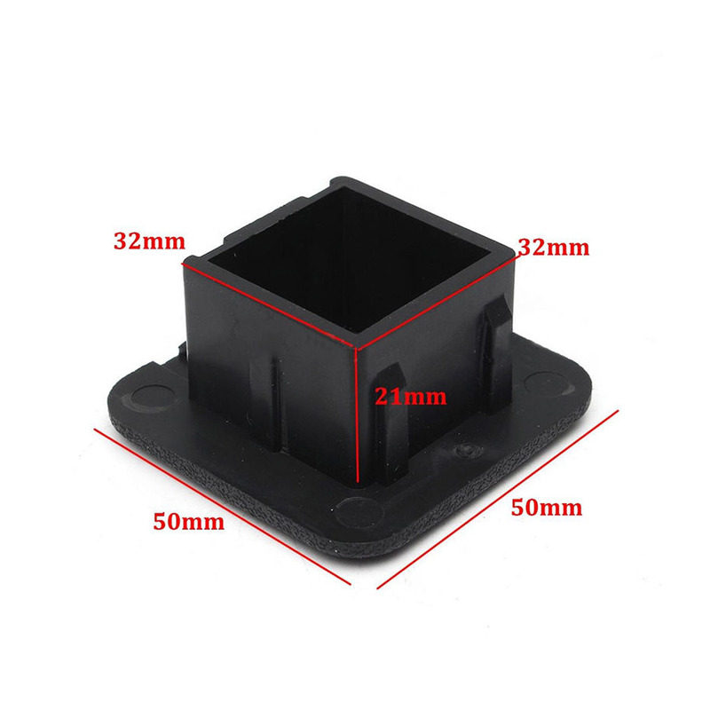 32 X 32mm Car SUV Tow Hook Cover Auto Trailer Hitch Receiver Cover Plug Caps Rubber Towing Bars Cap Black 1-1/4" Car Accessories