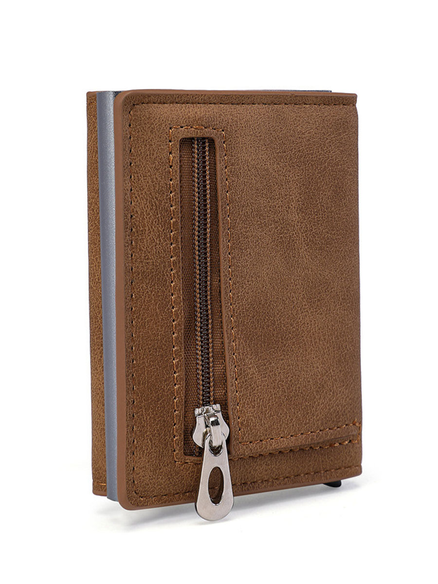 Gebwolf PU Leather Men Wallet Rfid Anti-magnetic Credit Cards Holder With Organizer Coin Pocket & Money Clips Purse