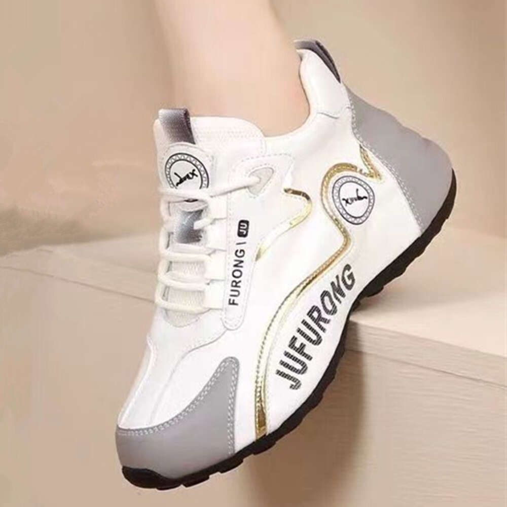 Ddmysports New Dad S Korean Edition Fashionable Trendy Sports Couple Style Leather Soft Sole Igh Display Shoes For Men And Women OUTDOOR