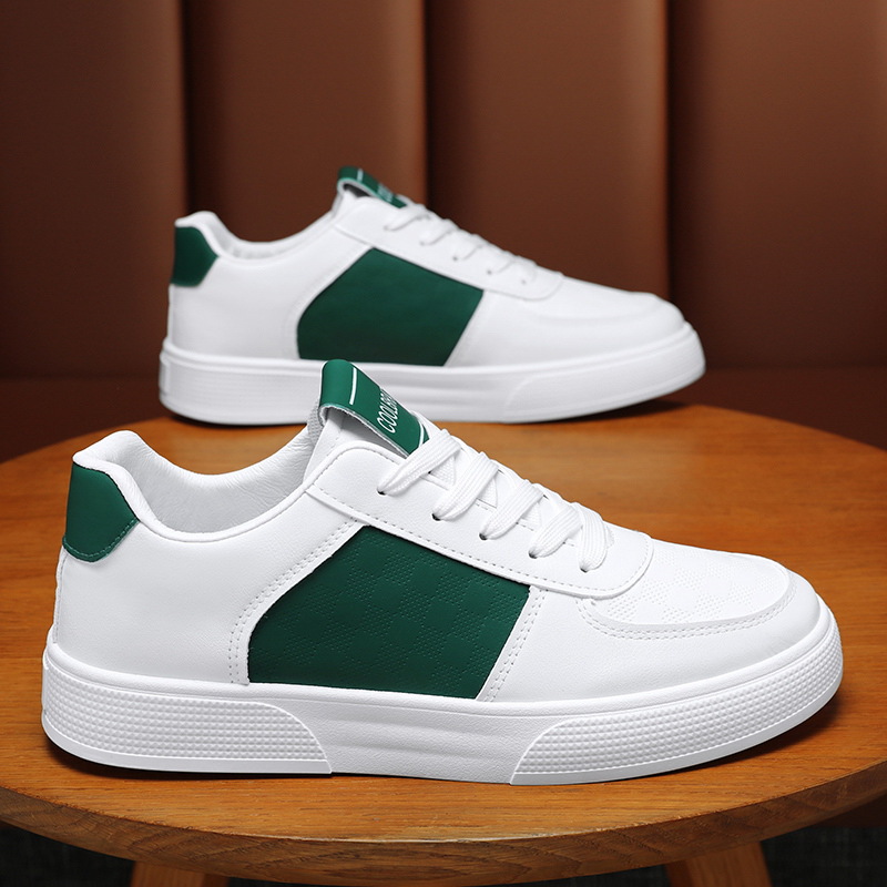 Men Shoes New Breathable White Shoes Korean Version Trendy Versatile Shoes Casual Style Trendy Shoes Fashion Comfortable Black Free shipping
