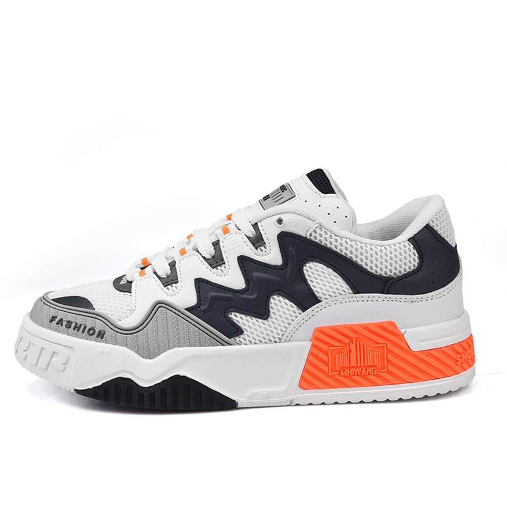 Ddmyoutdoor New Board Fashion Week White Color Block Men S Versatile Casual Sports Autumn Trendy Shoes