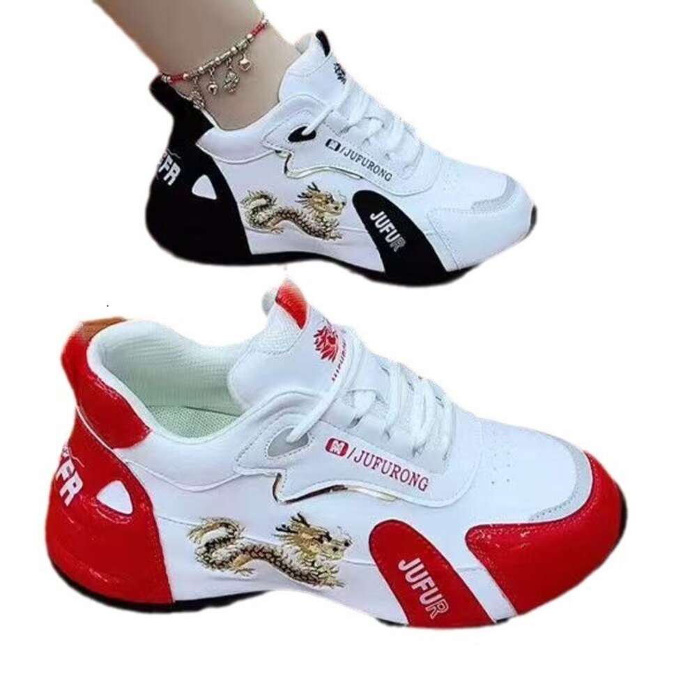 Ddmysports Couple Men S And Women Pi Peng New Dad Genuine Leather Soft Sole Fashion Casual Sports Anti Slip Flat Shoes OUTDOOR