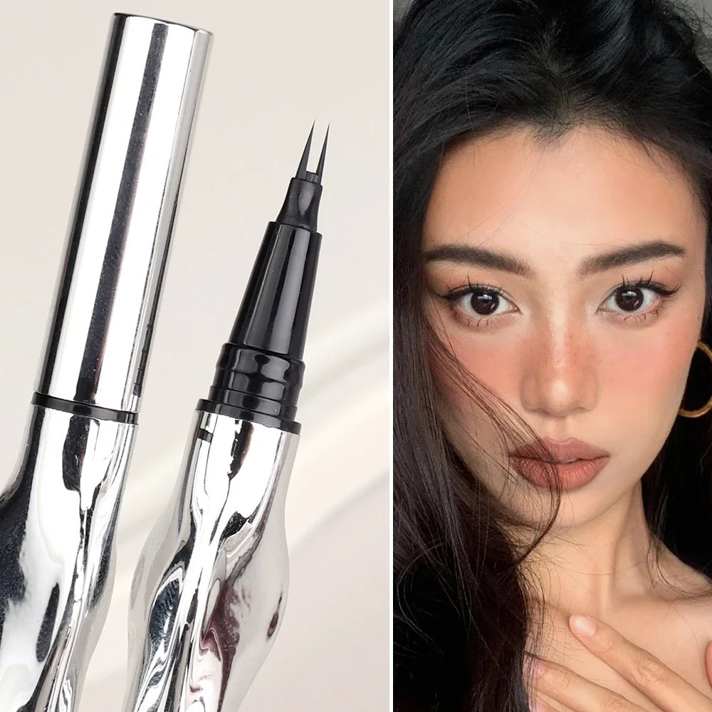 2Point Wild Eyebrow Pencil Long Lasting Easy To Grip Eyebrow Tattoo Waterproof Thin Liquid Lying Silkworm Brow Pen Korean Makeup 240620