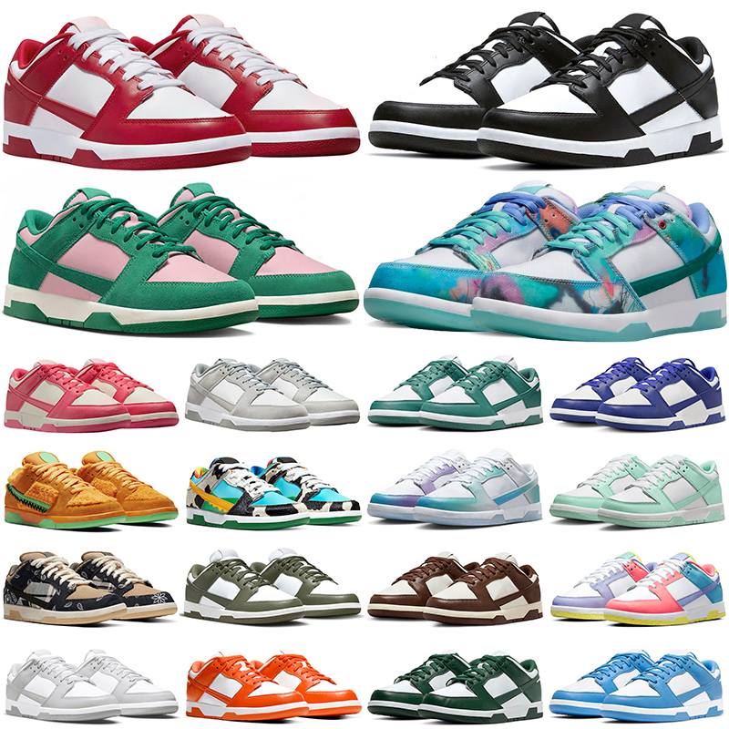 Designer Shoes For Men Women panda duncks Sneakers Low Black White Grey Fog Big Size 36-47 us 13 Man Woman Shoe duncks Futura Laboratory Bleached Aqua With Box