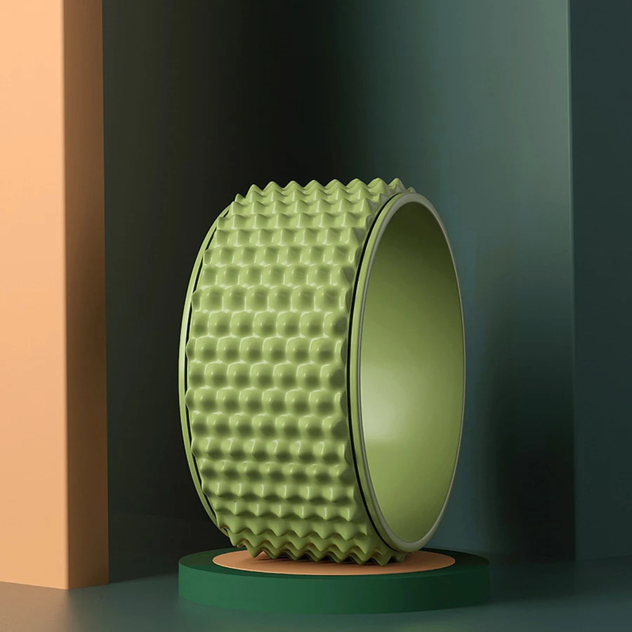 Thickened Yoga Wheel Back Massage Roller Pilates Gym Yoga Machine Training Wheel Yoga Circles Yoga Accessories Back Roller 240621