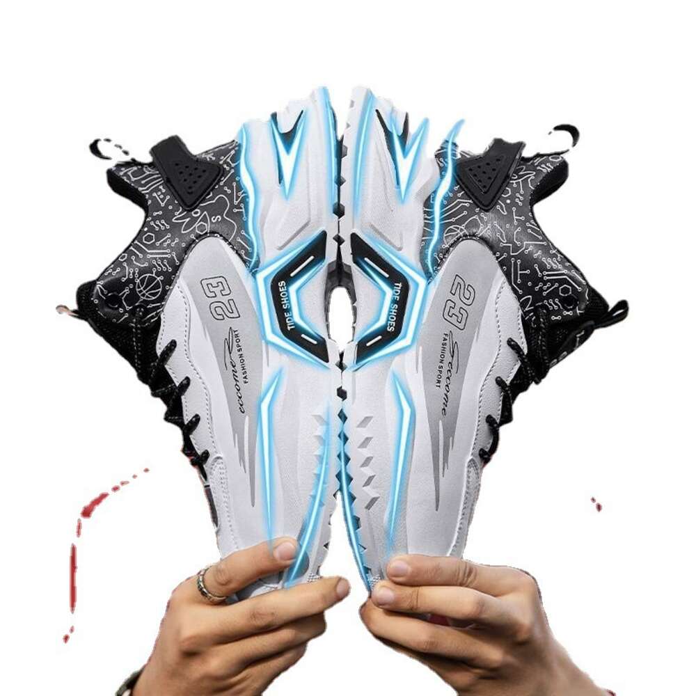 Ddmyoutdoor New Casual Little Men S Trendy Instagram Couple Sports White Breathable Dad Elevated Shoes