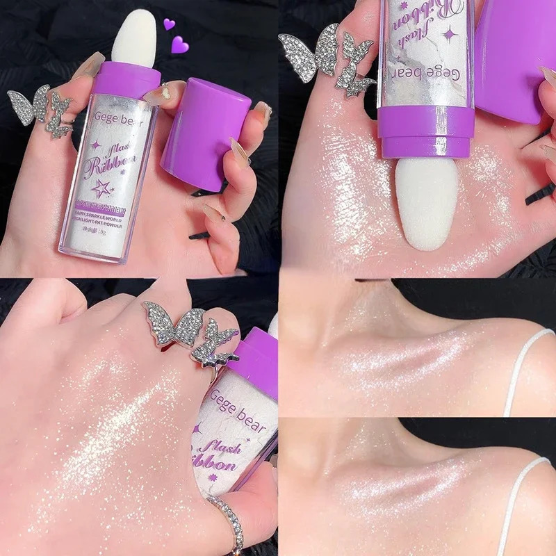 Polvo De Hadas Face Body Highlight 3 Colors Cosmetics Highlighter Powder Shimmer Contour Blush Powder Face Makeup Fairy Powder 240620
