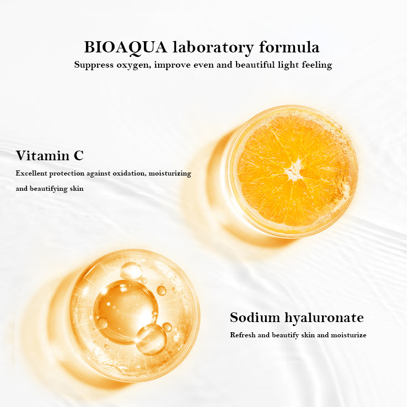 BIOAQUA Vitamin C Serum For Face Moisturizing Brightens Skin Repair Smooth Facial Essence Serum Facial Care Skincare Products