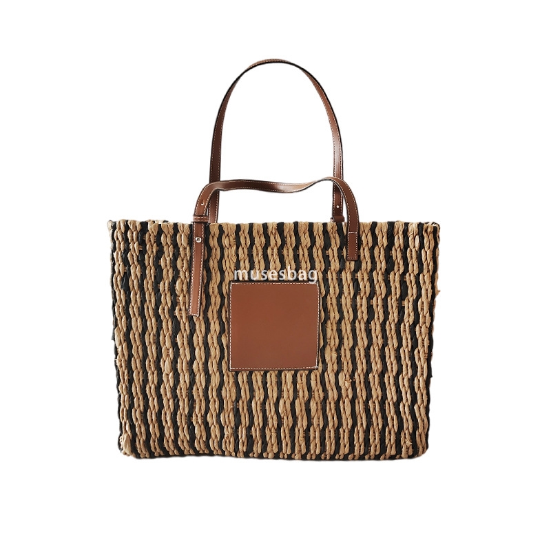 Designer Women's High Quality Retro Practical Large Capacity Handmade Mia Trendy Weaving Holiday Travel Small Shoulder Bag Simple and Fashionable