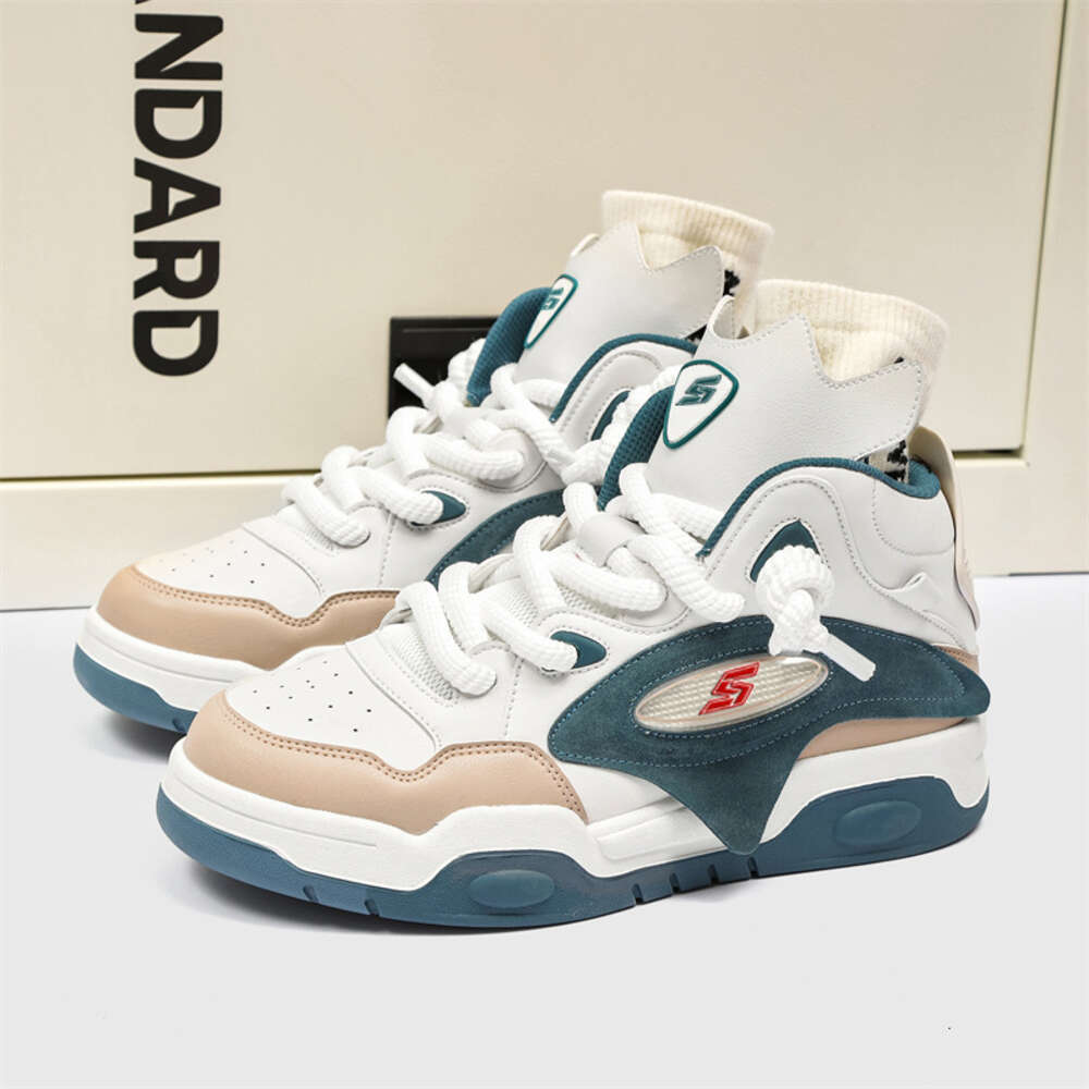 Ddmysports Men S Winter New Lightweight Thick Sole Shock Absorption Small White Fashionable Niche Ghost Face Design Casual Shoe Board Shoes OUTDOOR