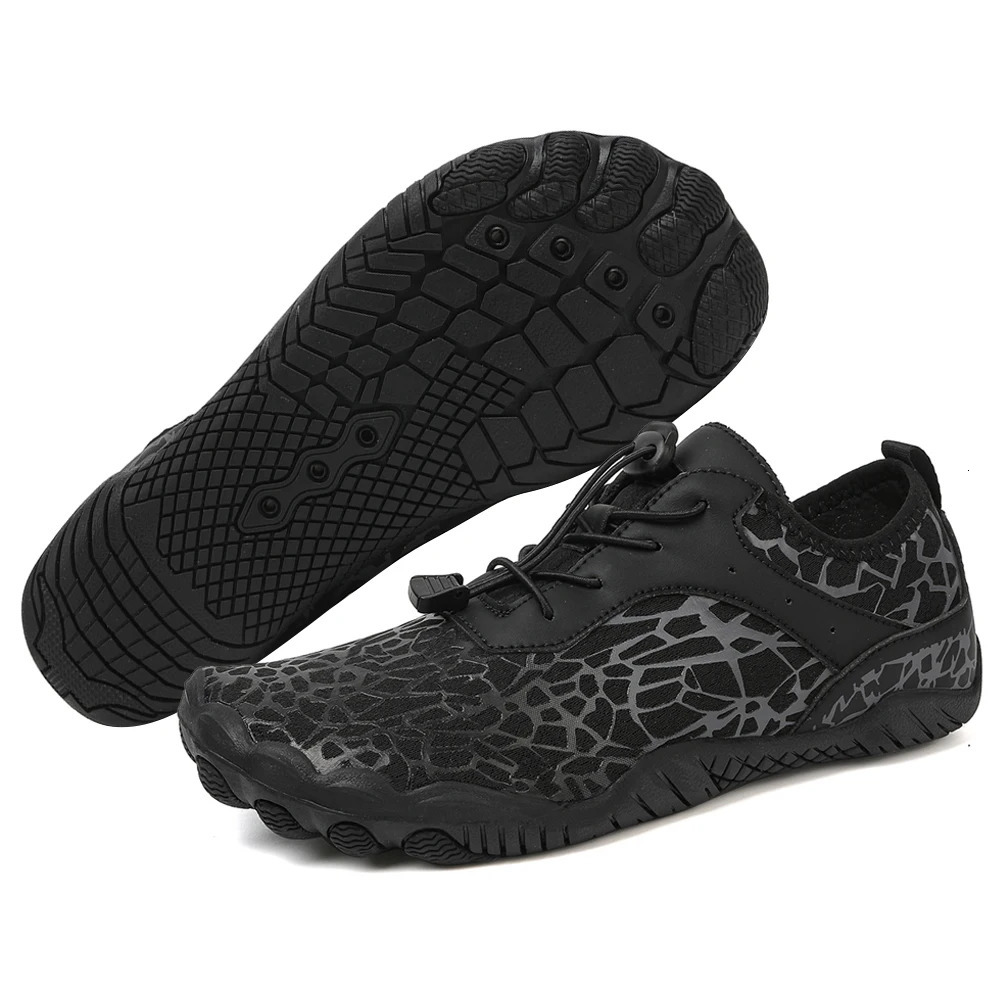 Breathable Aqua Men Athletic Women Barefoot Size 36-46 Wide Toe Water Shoes with Drainage Swim Shoe