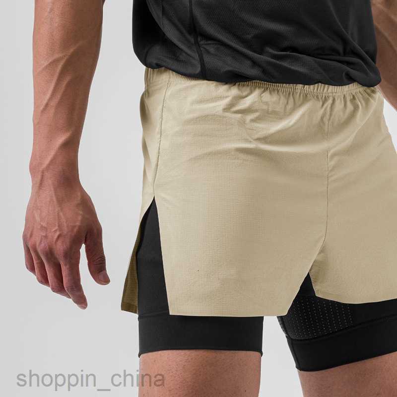 Men's Shorts New Men's Shorts, style with lining, fake two-piece 3-piece knee length basketball shorts, training and sports pants