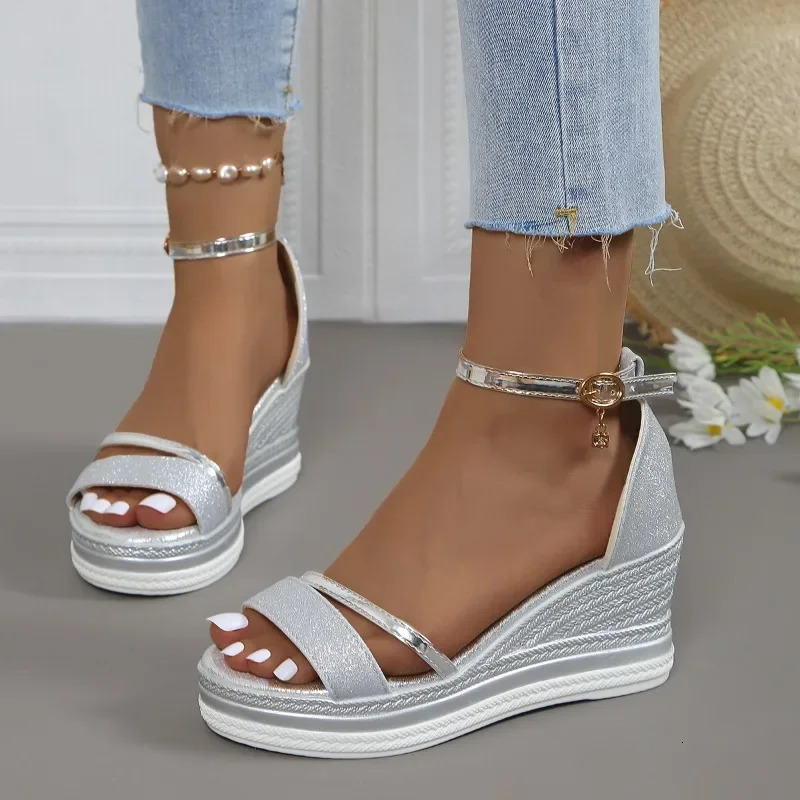 Summer Wedges Sandals: High hot Heels Slides for Women, Designer Platform Sandals