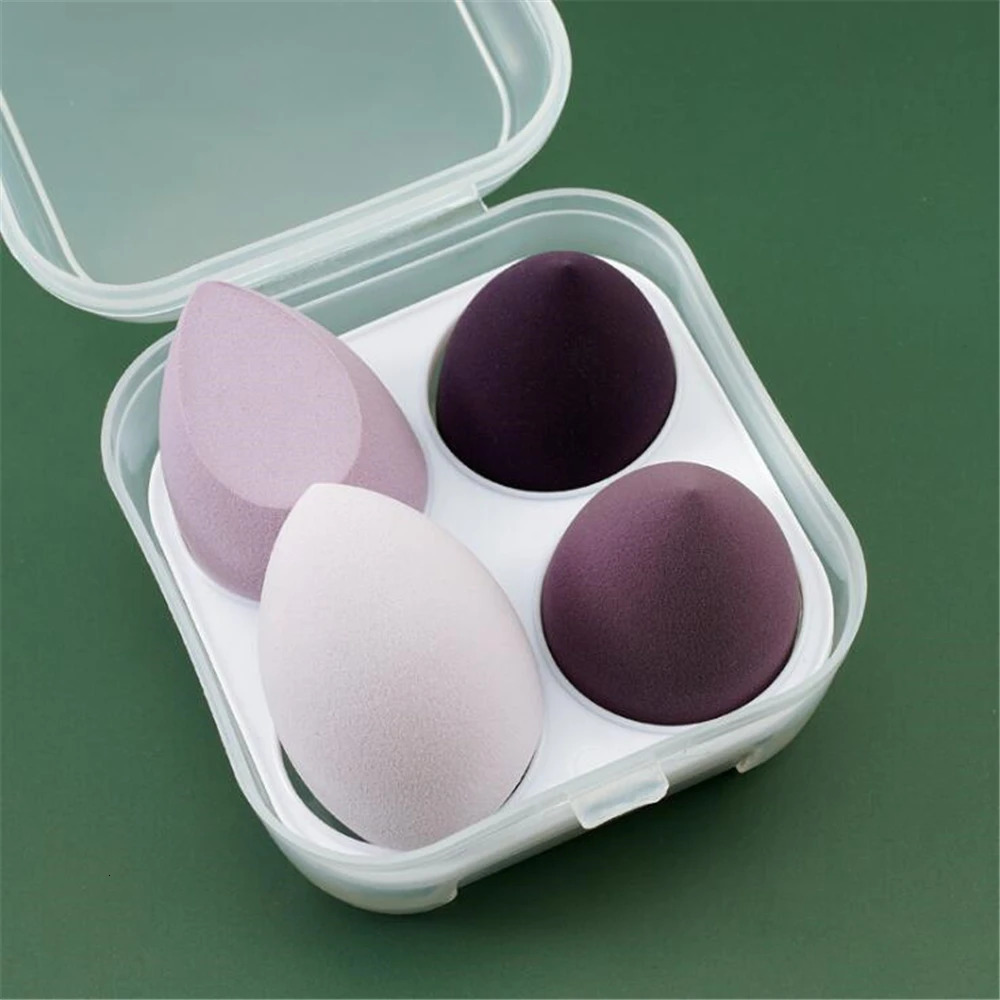 3/4pcs Makeup Sponge Blender Beauty Egg Cosmetic Puff Foundation Sponges Powder Puffs Women Make Up Accessories Beauty Tools 240625