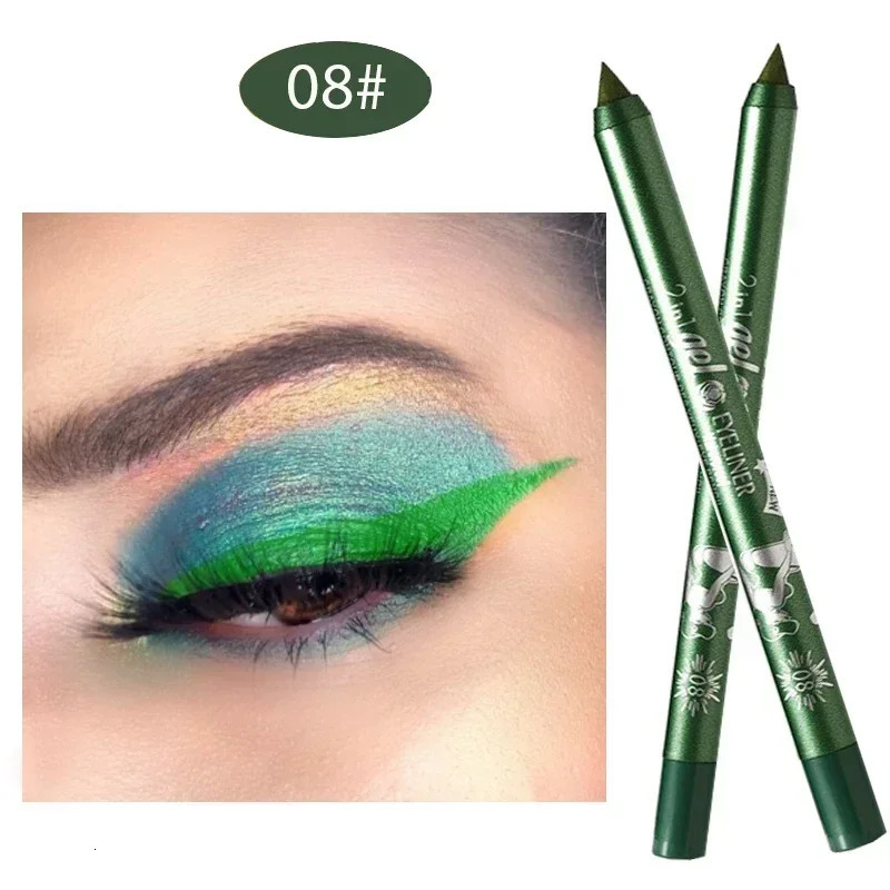 Long Lasting Eyeliner Pencil Colourful Pigment Waterproof Blue Black White Color Gel Eye Liner Pen Makeup Eye Beauty Cosmetics 240620