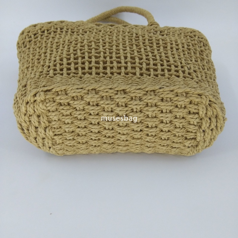 Designer Women's High Quality Retro Practical Handbag Countryside Style Shopping Bag Beach Trend Japanese and Korean Hollowed Large Capacity Wove