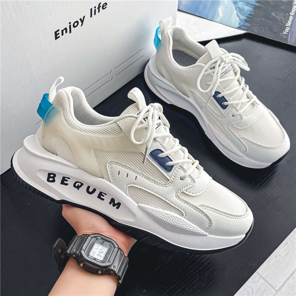 Ddmysports Men S In All Seasons New Breathable Mesh Increased Climax Korean Version Of Fashionable Student Casual Dad Shoes For Men OUTDOOR