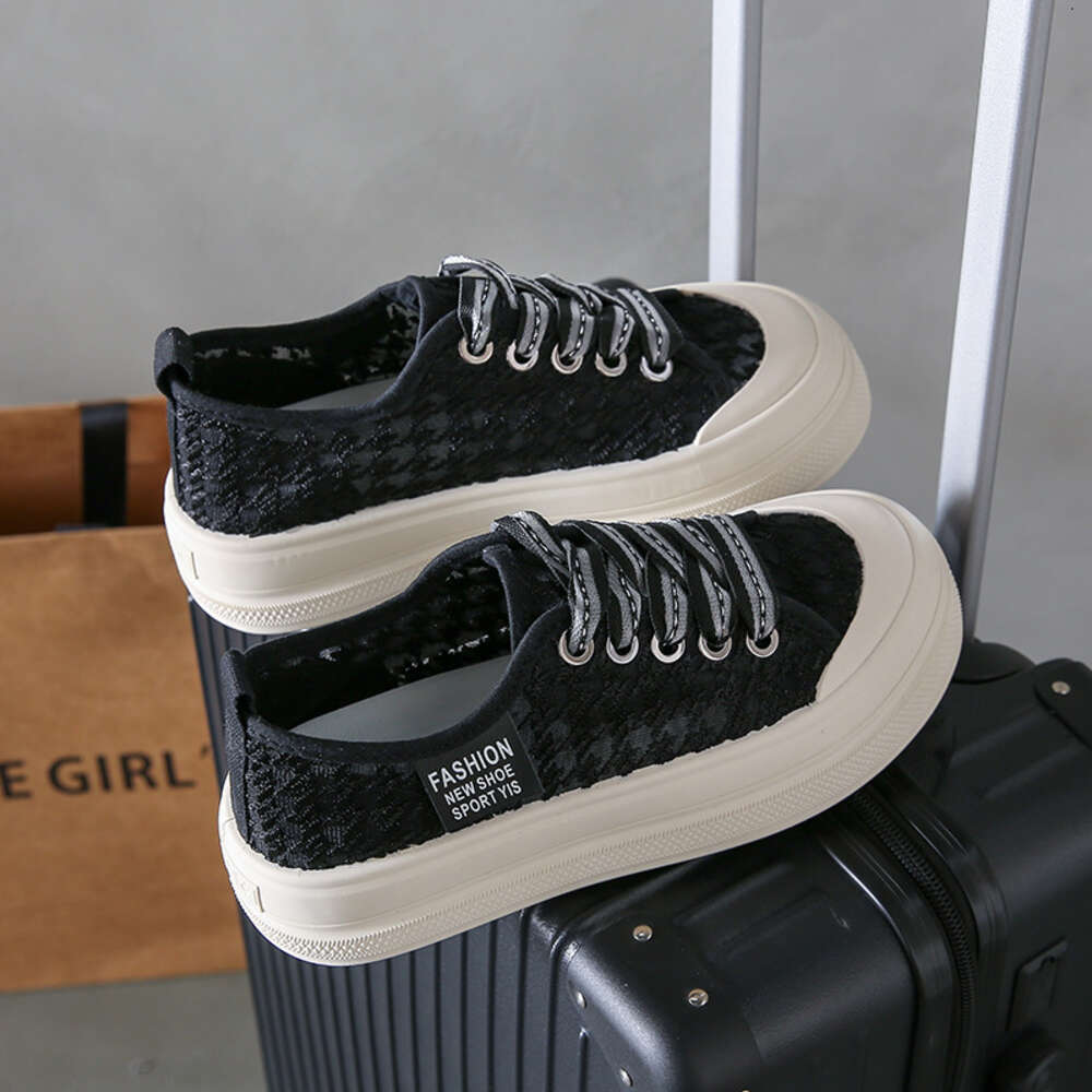 Ddmysports Summer New Instagram Korean Edition Ollow Small White Student Thick Sole Versatile Casual Breathable Women S Shoes ZY OUTDOOR
