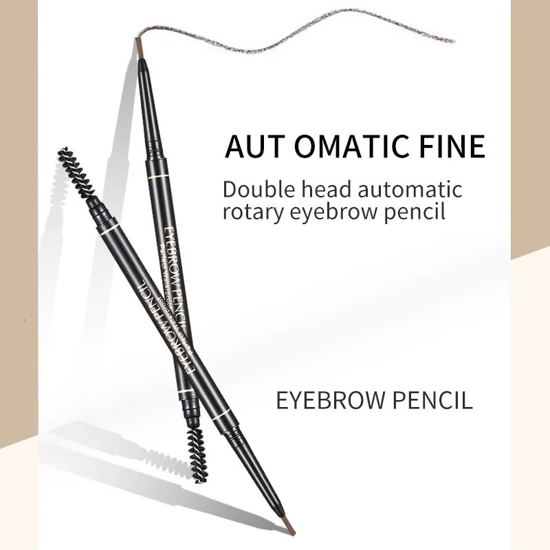 1.5mm fine eyebrow pencil with double head automatic rotation one line eyebrow pencil waterproof and makeup free makeup pen 240620