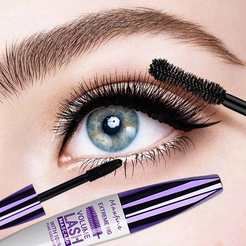 Waterproof Blue Eyelash Mascara 5D Silk Fiber Stereo Mascara Lasting Fast-Dry Curling Lashes Extension Makeup Eye Cosmetics 240620