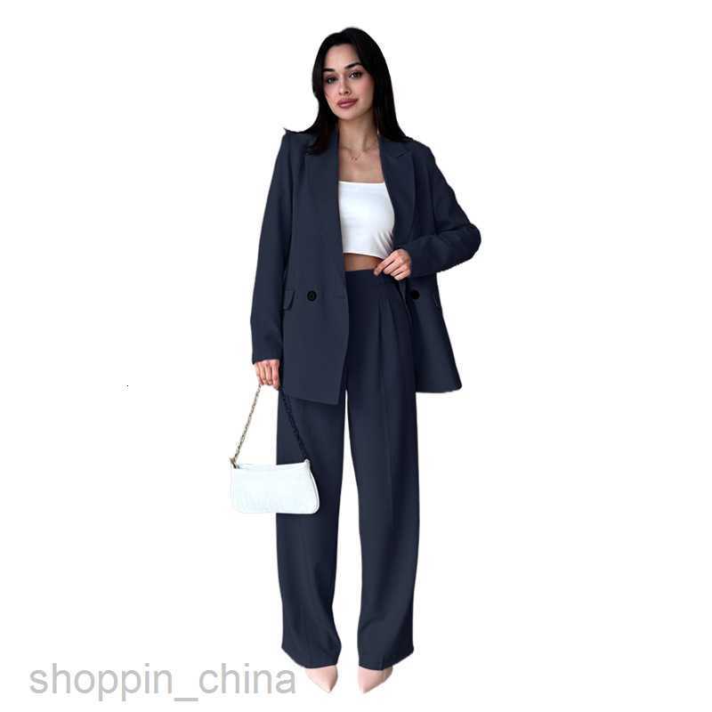 Women's Tracksuits Fashionable solid color sports jogging suit Spring and Autumn New Solid Color High Quality and Elegant Women Suit Casual Pants